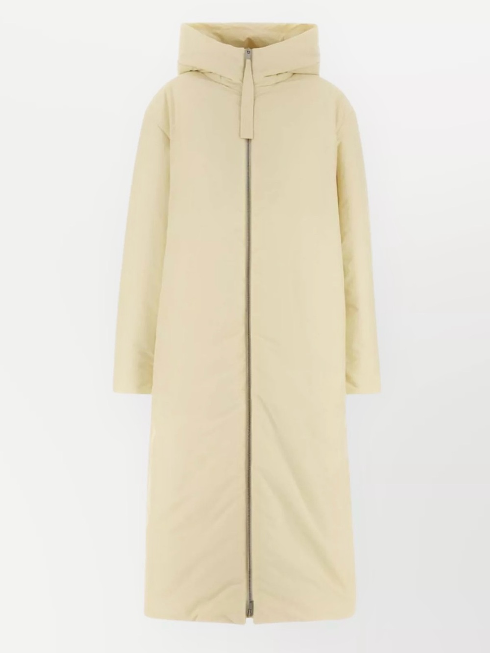 Jil Sander Oversized Long Down Coat Hooded Parka Yellow NWT Size XS